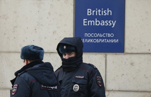 ambassade brtannique à Moscou 23 diplomates britanniques