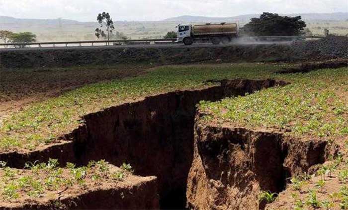 large fissure au Kenya