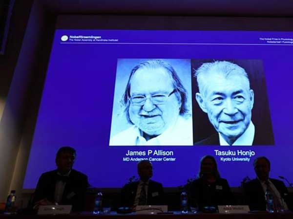 James-Allison-et-Tasuku-Honjo James Allison et Tasuku Honjo
