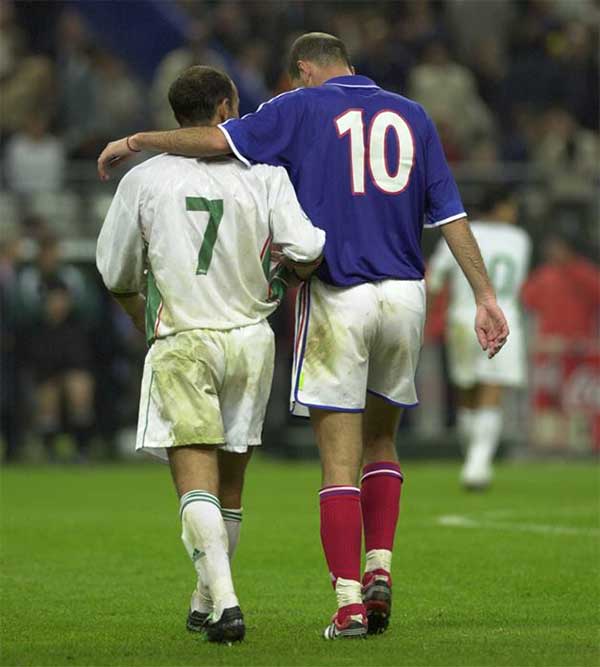 zidane France face à l'Algérie