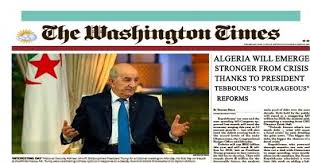 Washington Times Documentaire France 5: le Washington Times avait prédit des attaques conte la démarche de Tebboune