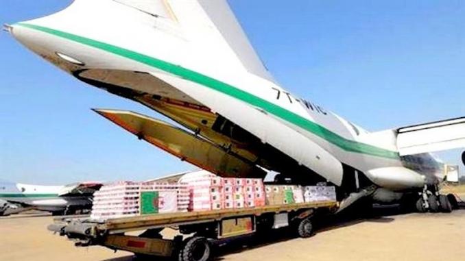 L’Algérie envoie 11 tonnes d’aides alimentaires en France