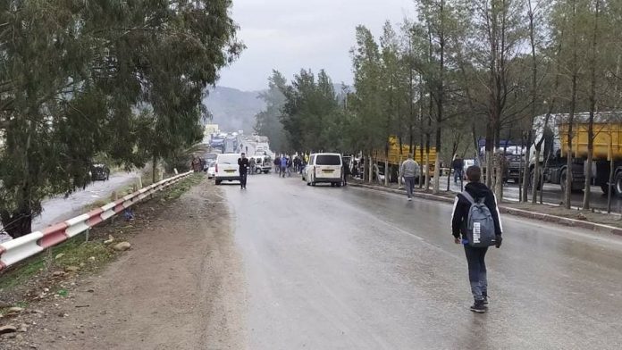 rmila Béjaia : La RN 26 fermées par des citoyens de Tifra