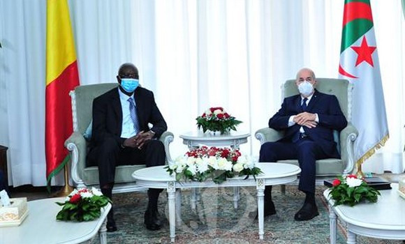 tebboune Le Président Tebboune reçoit le chef de l'Etat malien Bah N'Daw