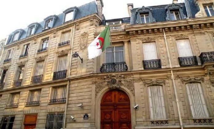 ambassade Algérie Paris La suppression de la dispense de paiement des frais de confinement démentie