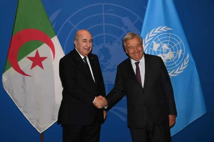 tebboune guterres Entretien téléphonique entre le président Tebboune et António Guterres