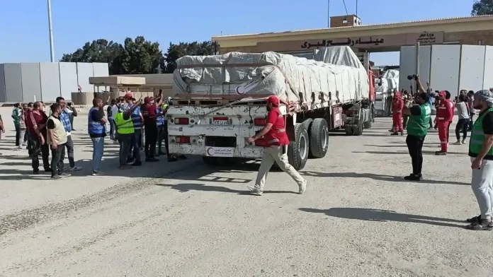 aide-humanitaire Trêve à Ghaza : un total de 248 camions d'aide humanitaire sont arrivés dans l'enclave