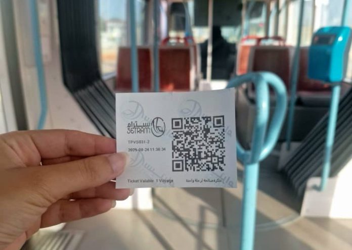 Setram-Billet-QR-Code-Tramway-Oran