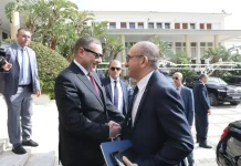 Saïd Sayoud reçoit son homologue français